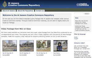 War 2.0 Operation Cast Lead and the Al Jazeera Creative Commons Repository image